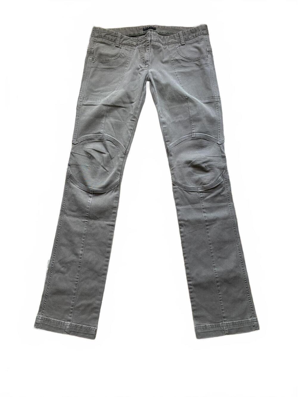 Vintage Sisley Moto Utility Pants - Grey / Olive - IT 44